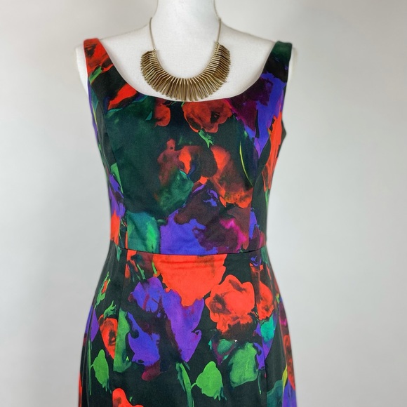 Milly Sophia Floral Print Stretch Cotton Dress, 6 - Picture 4 of 11
